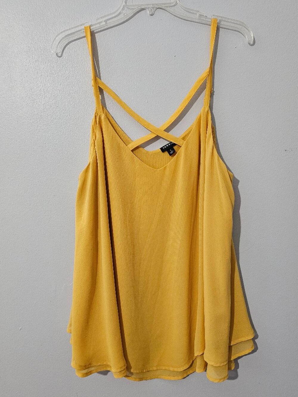 Torrid 1X BlouseCross Front Detail & Layered Hem